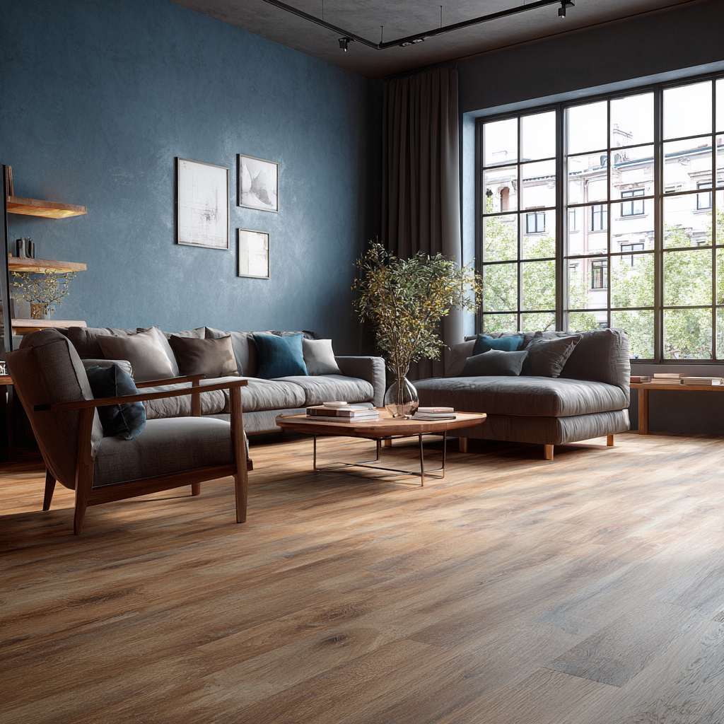 Living Room LVT Flooring Naples - Luxury Vinyl Plank Installation